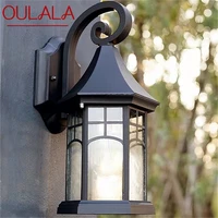 oulala outdoor light led sconces wall lamps classical waterproof for retro home balcony decoration