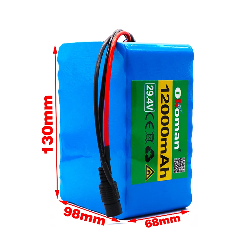 Okoman 7S5P 29.4V 12Ah lithium-ion battery pack 12000mAh bicycle scooter lightweight wheelchair battery+charger | Электроника