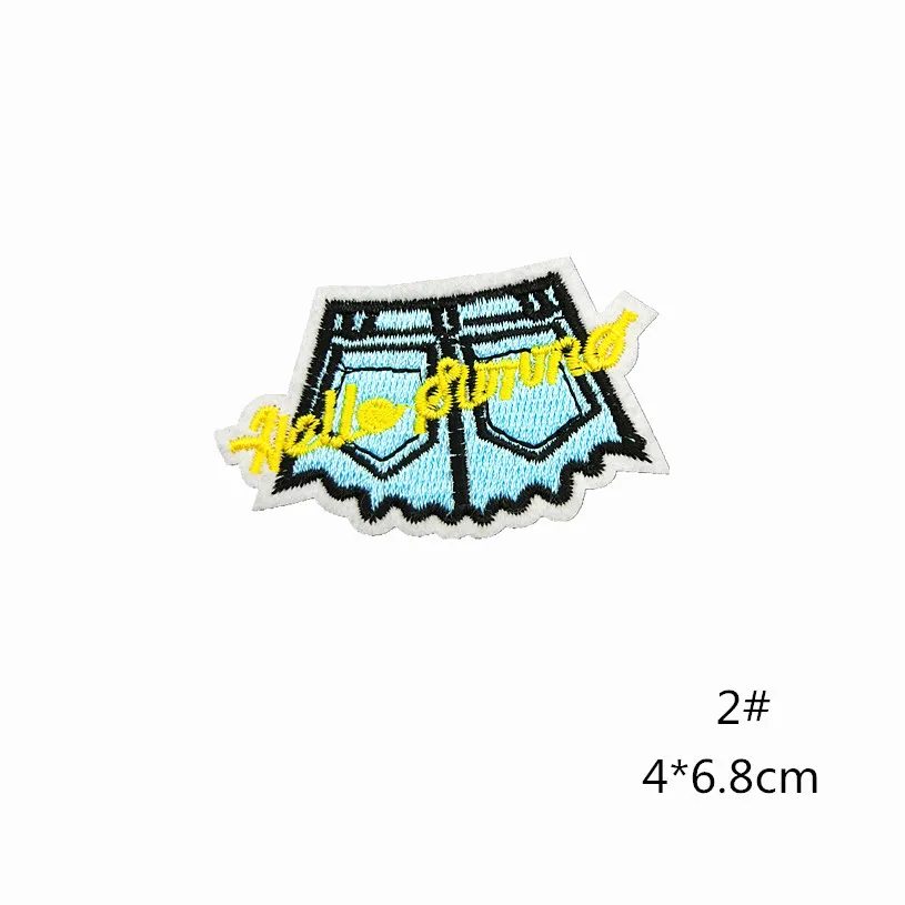 Утюг на патчи для одежды в полоску мороженое со стразами животных значки