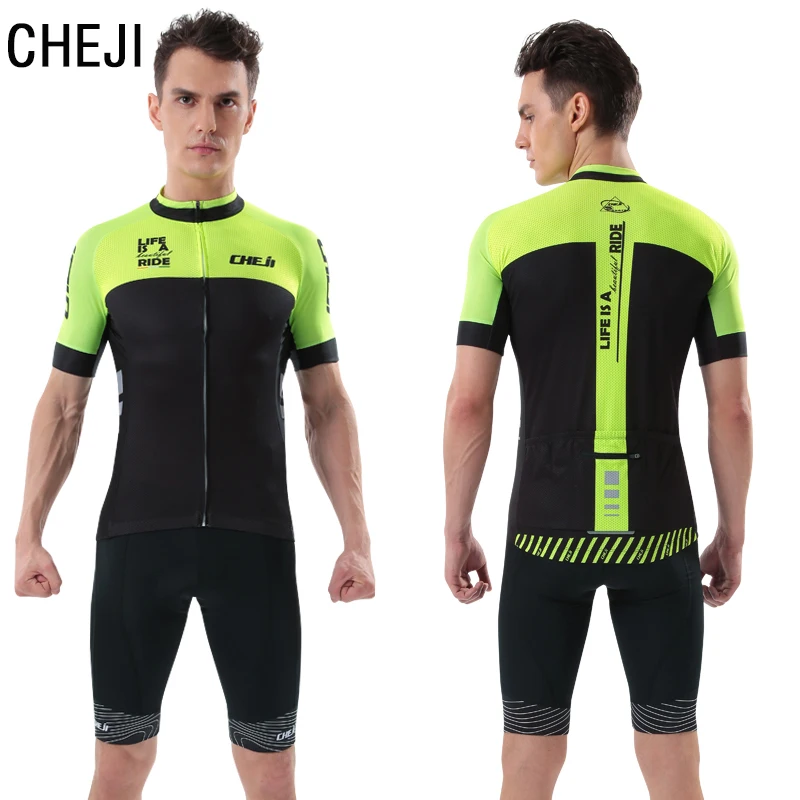 Cheji мужской дышащий и быстросохнущий комплект для велоспорта|ropa de ciclismo|cycling jersey