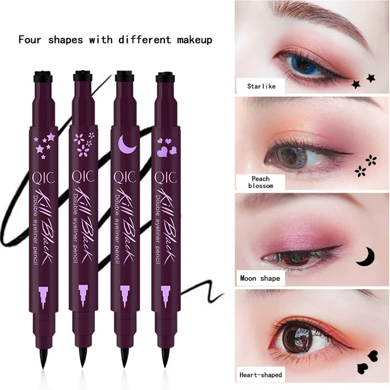 Новый двухсторонний узор жидкая подводка для глаз профессиональная долговечная