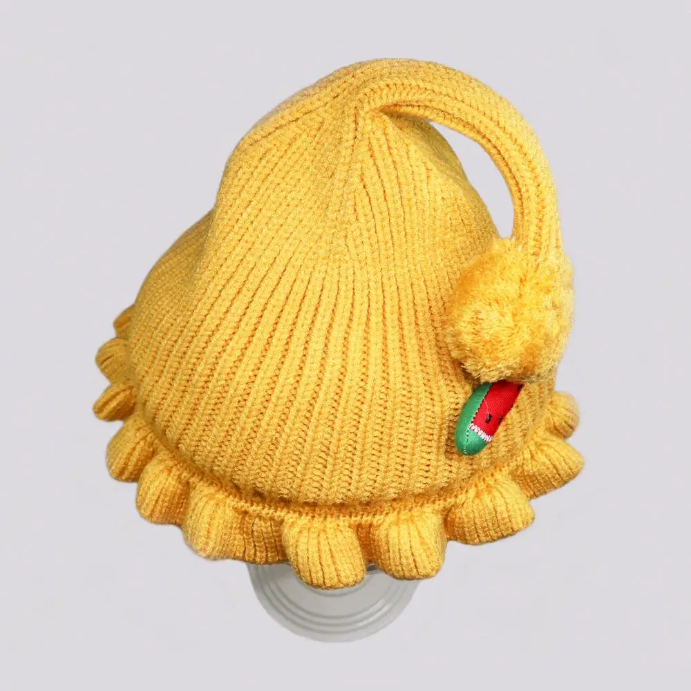 Детские шапки; сезон осень-зима; шерстяная шапка принцессы для маленьких девочек; Милая теплая вязаная шапка из чистого хлопка для маленьки... от AliExpress WW