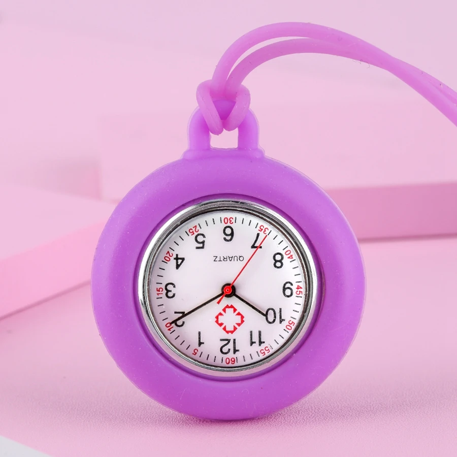 Многоцветные силиконовые наручные часы унисекс медсестры с арабскими цифрами |