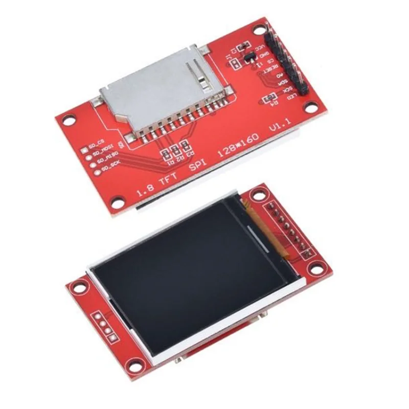 

1.8 Inch TFT Color Screen LCD Display Module Drive ST7735 ILI9225 ILI9341 Interface SPI 128*128 240*320