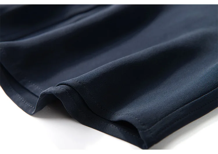 Женская Офисная рубашка с длинным рукавом толстая блузка из натурального шелка 30