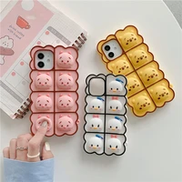 reliver stress bubble phone case for iphone 6 6s 7 8 plus x xr xs max 11 12 pro max mini se 2020 bear relive stress cover sw