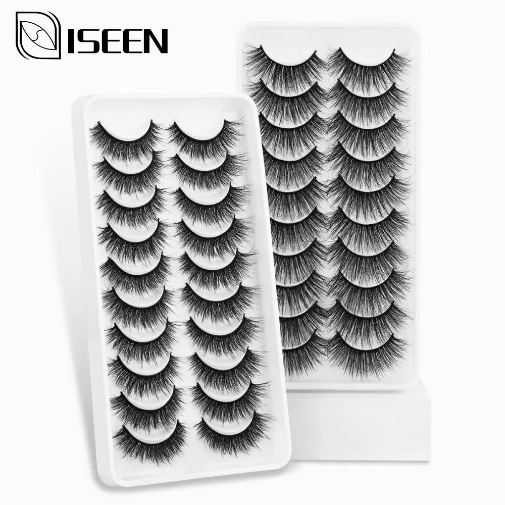 ISEEN 10/5 пар 3D Искусственные ресницы натуральные норковые накладные драматический