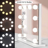 3 colors led makeup mirror light bulb hollywood vanity lights dimmable wall mirror lamp bathroom dressing table lighting lamp
