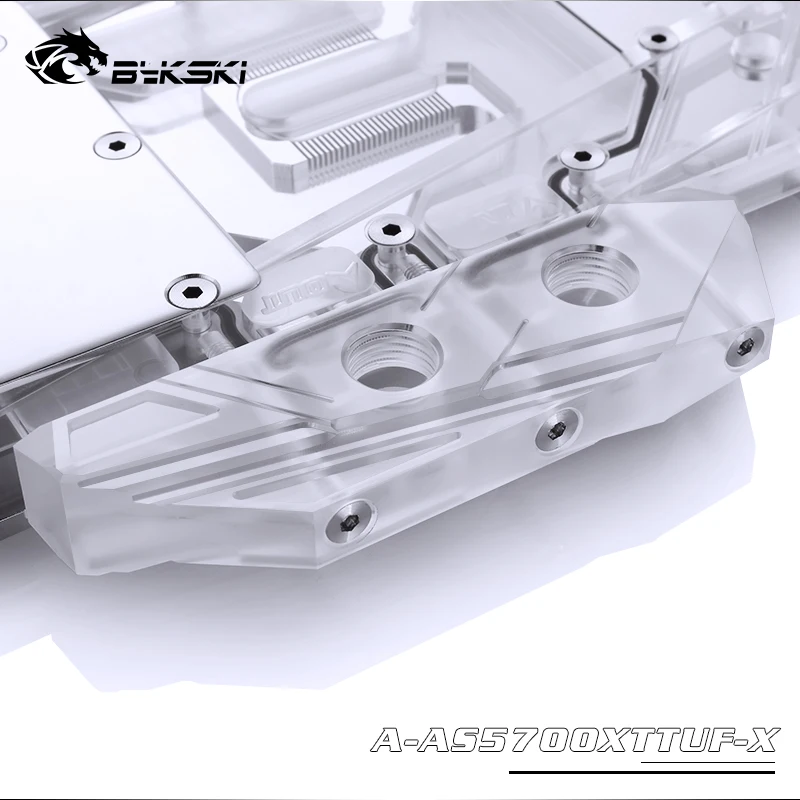 Водяной блок Bykski для ASUS TUF3 RX5700XT O8G GAMING OC полное покрытие медная фотовспышка 3