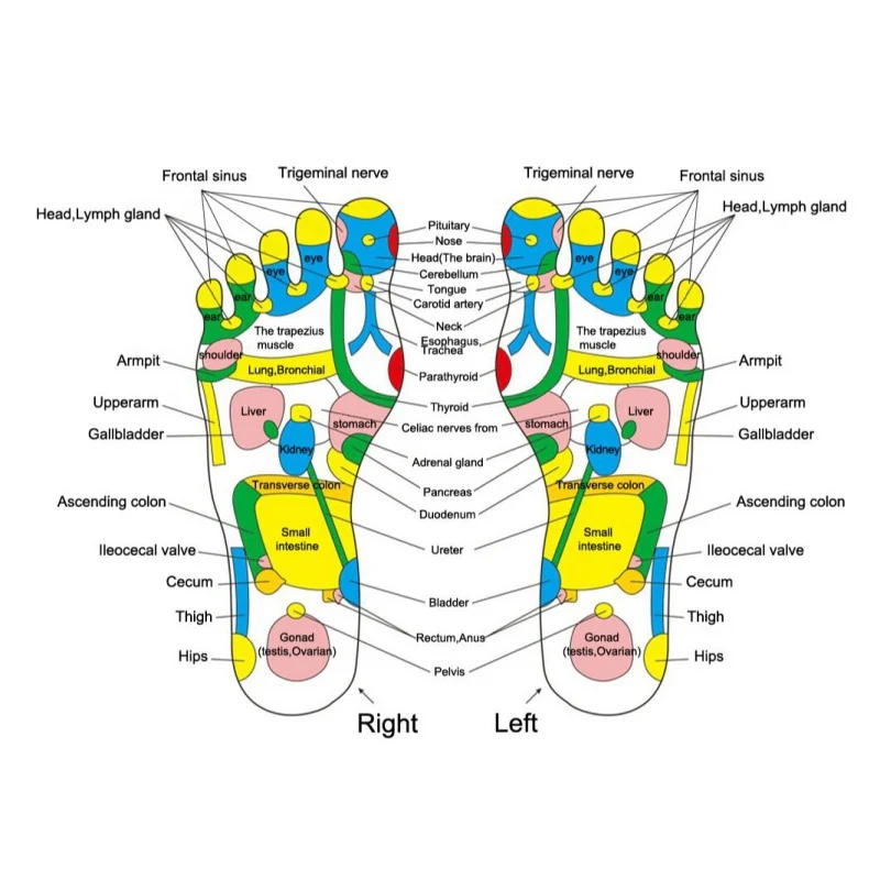 

1Pc Acupuncture Cobblestone Foot Reflexology Massage Pad Walk Stone Square Foot Massager Cushion for Relax Body Pain Health Care