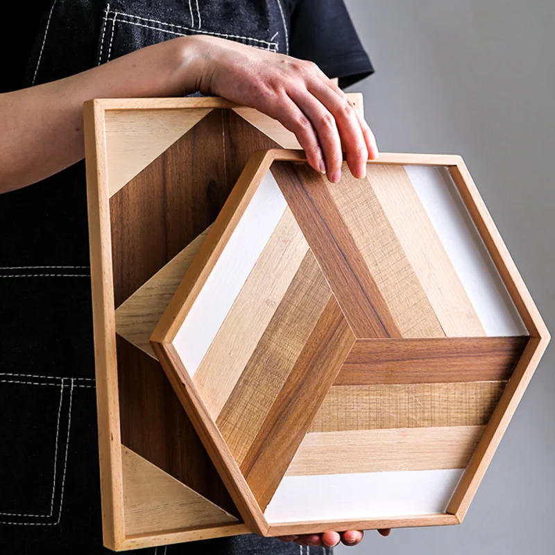 1 шт. KINGLANG скандинавские деревянные поддоны для гостиных подносы хлебных тарелок