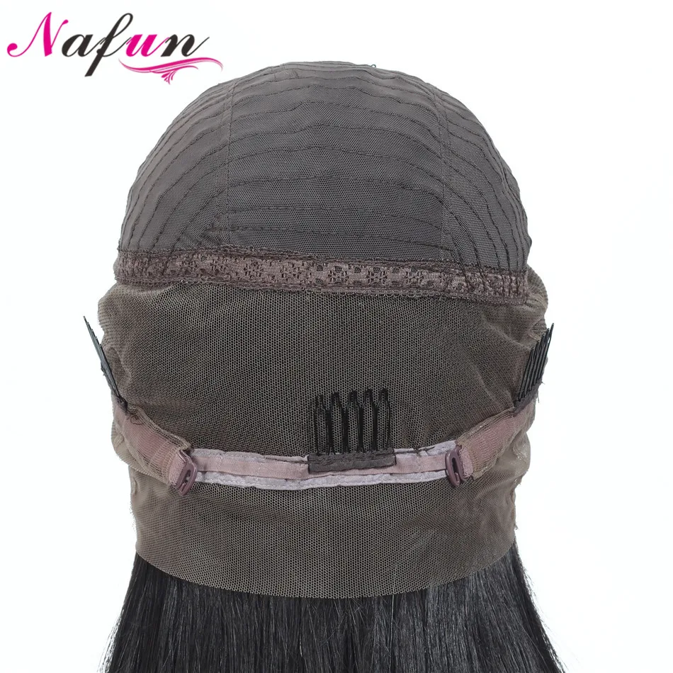 Nafun 360 синтетический парик их натуральных волос парики бразильские волосы remy