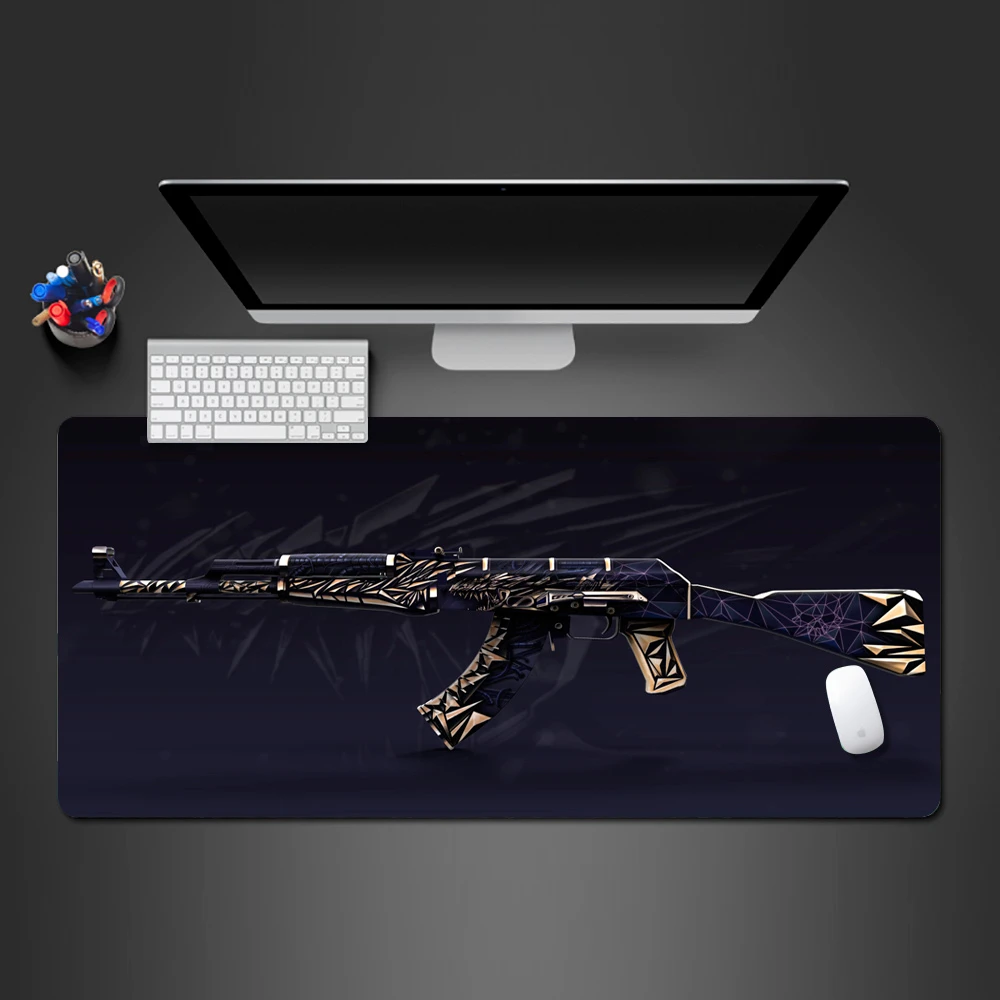 Лучший Коврик для мыши Gold's submachine gun модный компьютерный коврик с клавиатурой