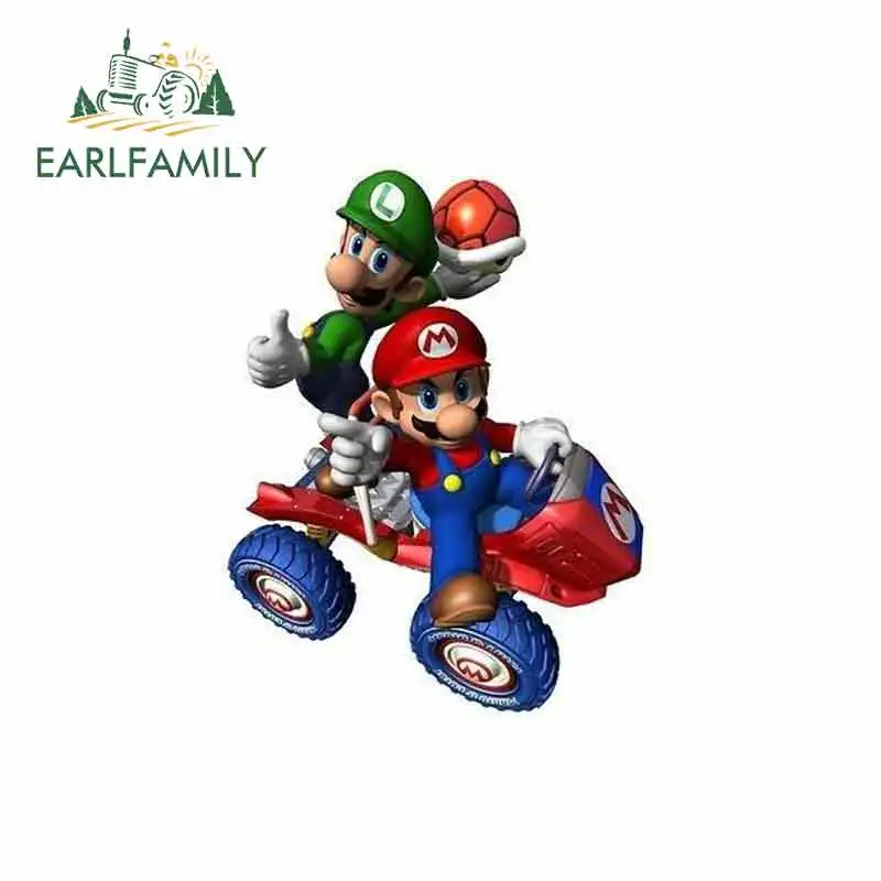 Забавные наклейки для автомобиля EARLFAMILY виниловые водонепроницаемые защита от