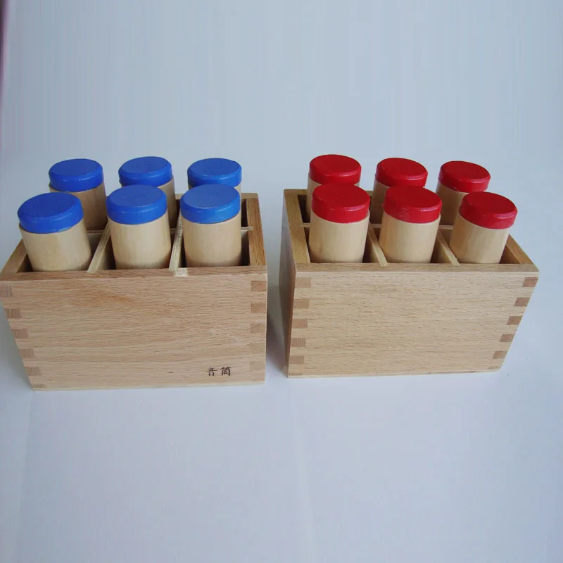 

Montessori Sensory Teaching Aids Early Education Kindergarten Parent-child Garden Wooden Puzzle Toy Sound Bucket