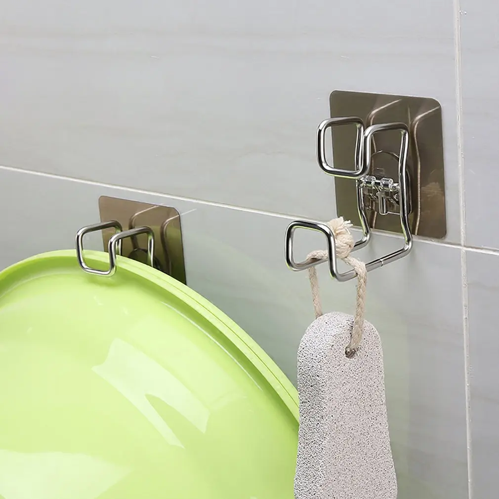 Крюк для умывальника Балкон Ванная комната Нержавеющая сталь не перфорированный