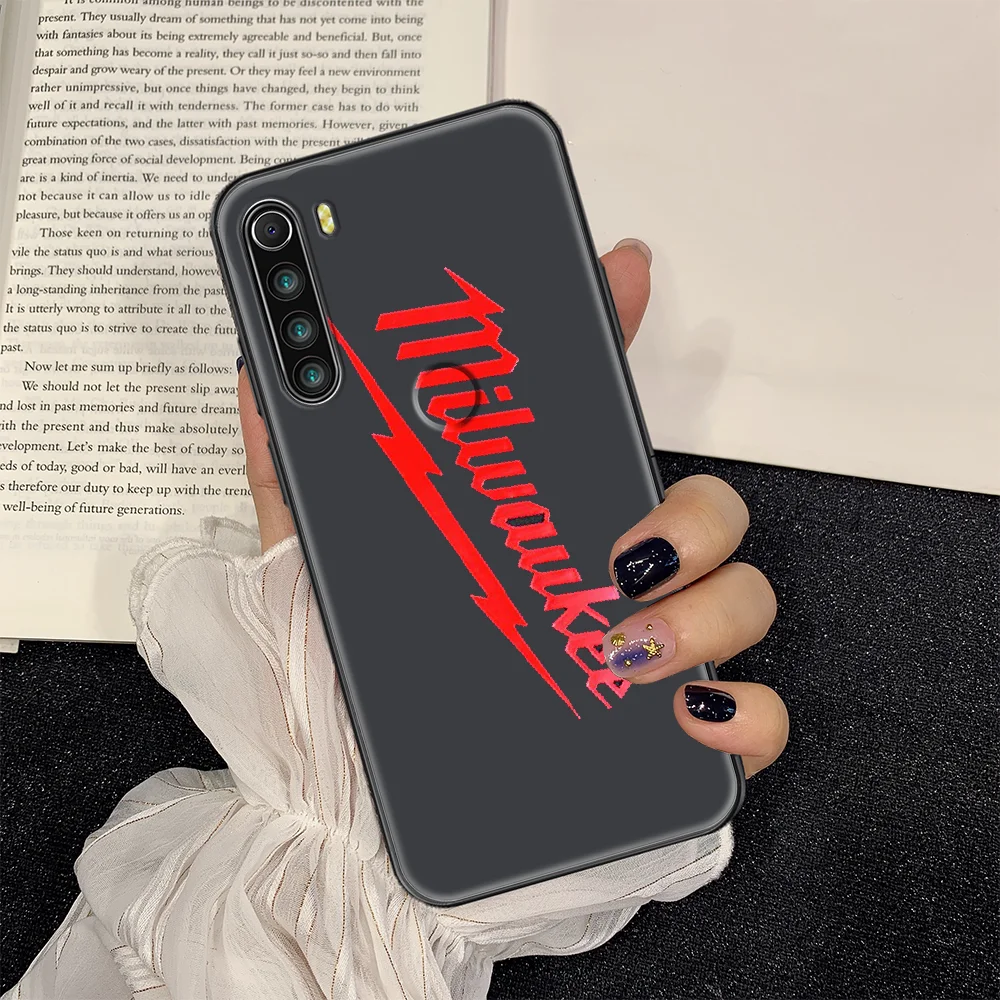

Cool Toolbox Milwaukees Phone case For Xiaomi Redmi Note 7 7A 8 8T 9 9A 9S 10 K30 Pro Ultra black silicone funda 3D bumper art