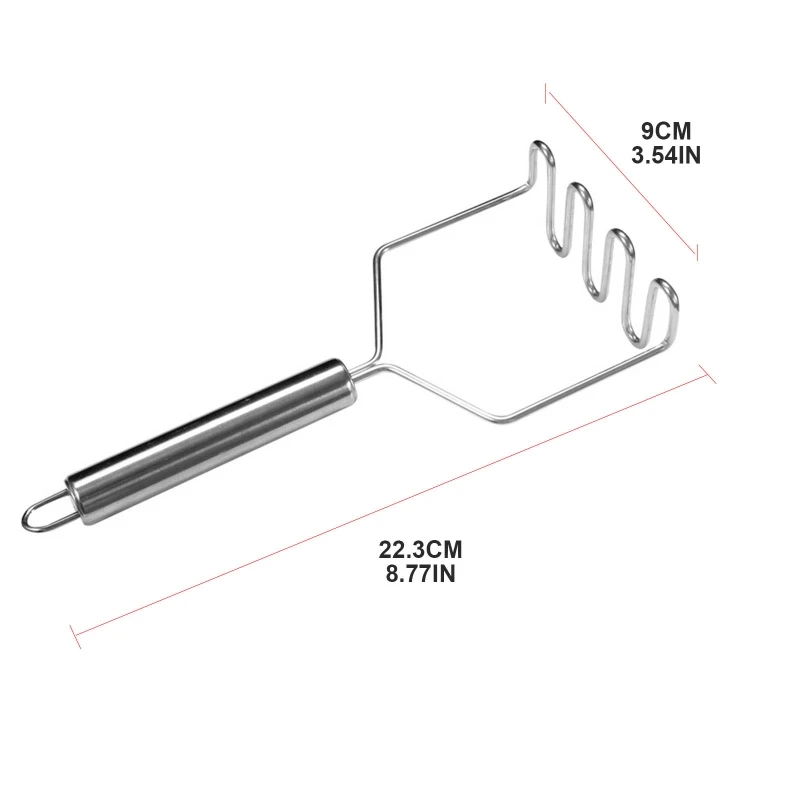 Ручная измельчитель риса удобная ручка из нержавеющей стали для измельчения яиц