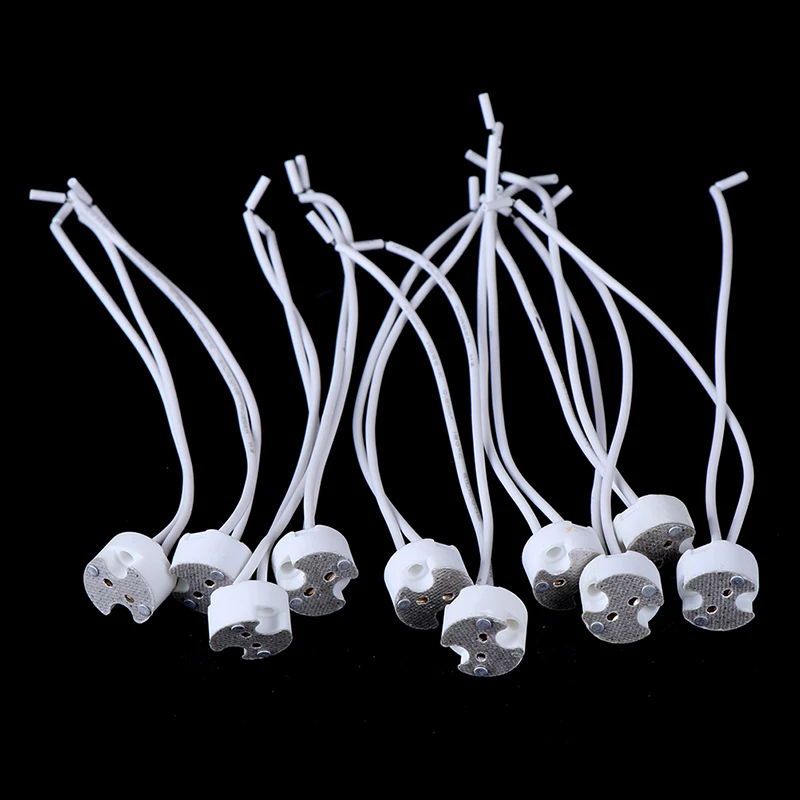 

New MR16 GU5.3 Base Socket Wire Connector Led Lamp Ceramic Holder 1pc/5pcs/10pcs
