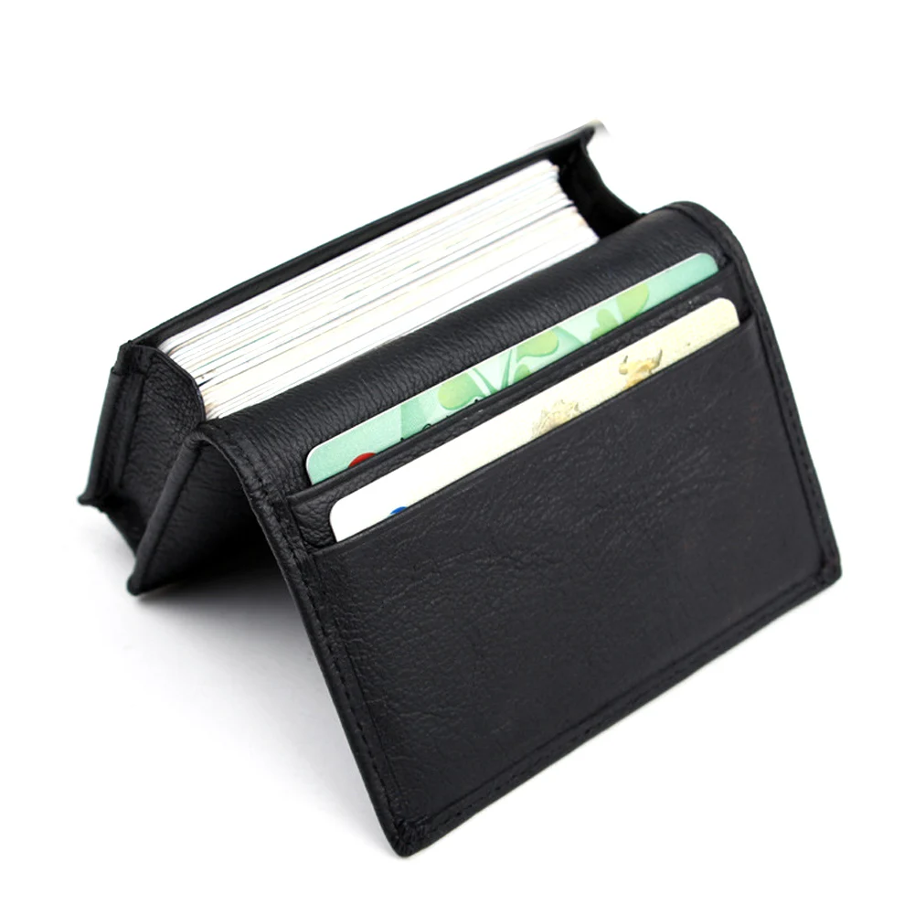 

Case PU Leather Business Credit Card Fashion Office Men Wallets Expandable Card Holder Holder Organizer Multifunctional