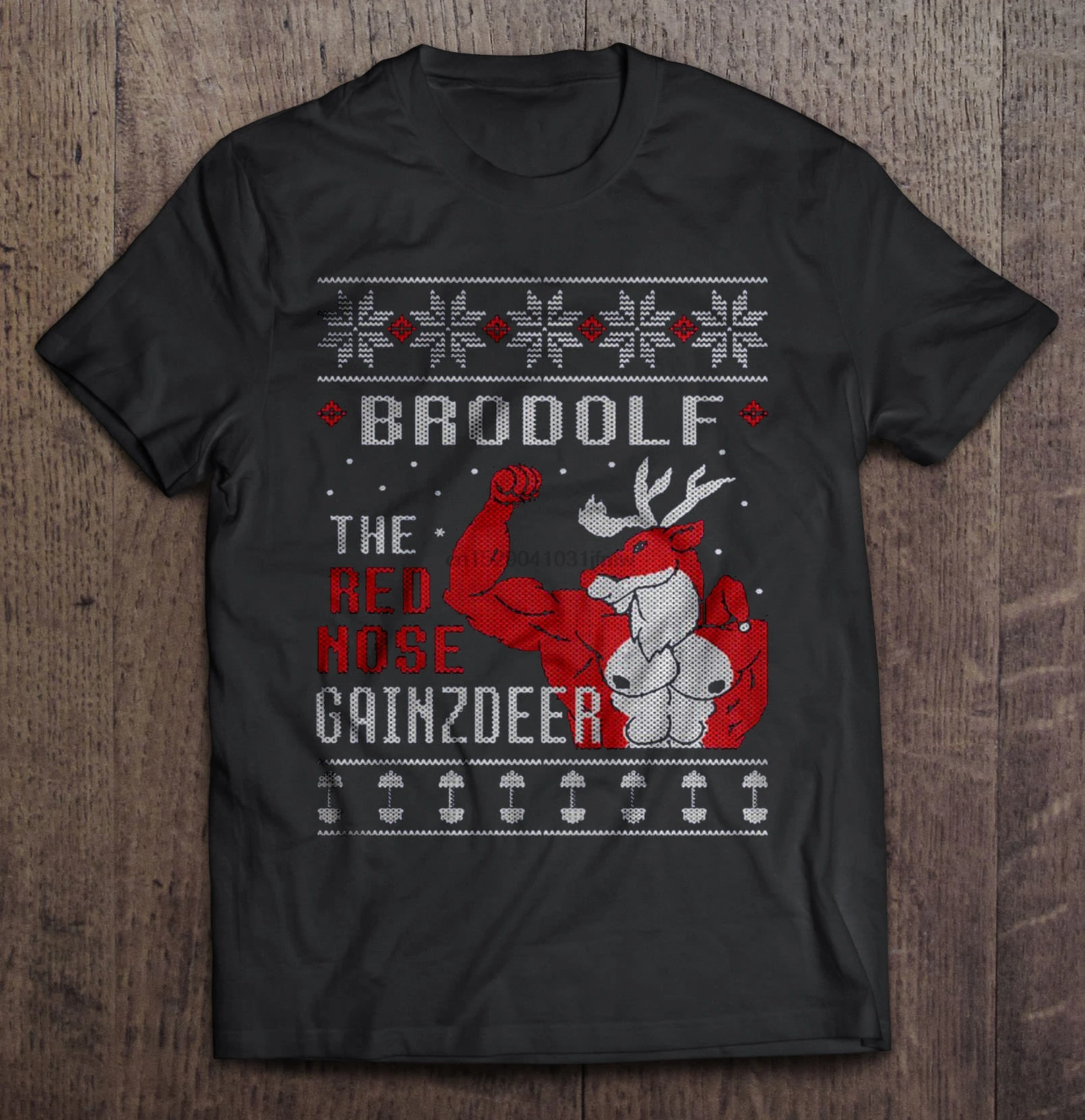Мужская забавная футболка модная футболка Brodolf красный нос Gainzdeer Рождественский свитер Version2 женская футболка