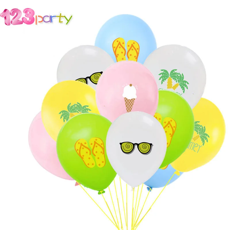 Гавайский лед кремовые очки украшения для вечерние латексные шары дня рождения