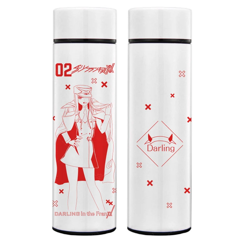 Термос для питья воды в стиле аниме DARLING in the FRANXX 02 Zero Two чашка косплея с
