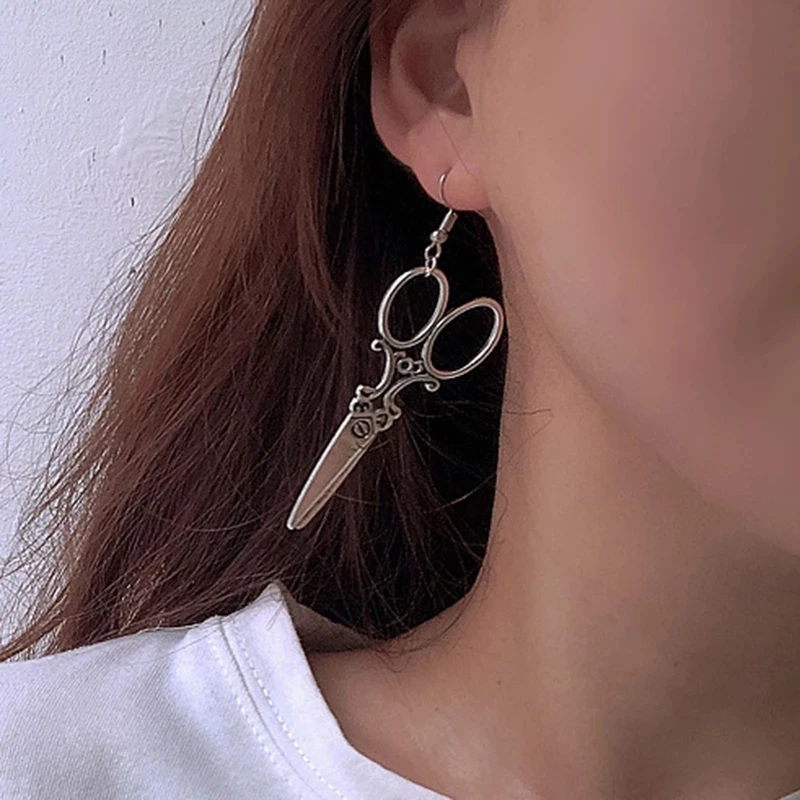 Серьги женские в стиле панк-стильные ножницы 1 пара | Украшения и аксессуары