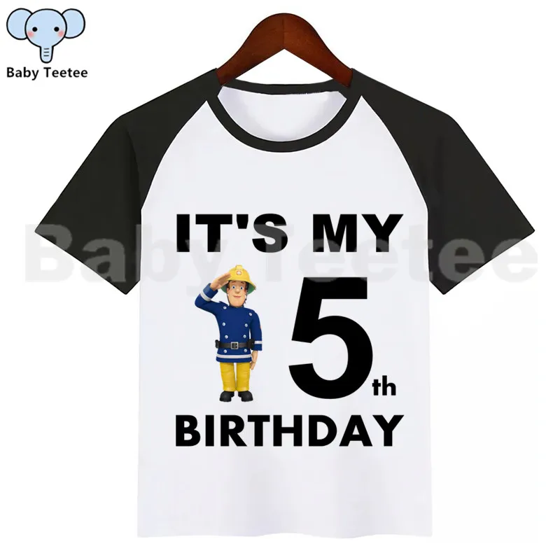 Футболка для мальчиков и девочек мультяшный сарафан Sam день рождения подарок на