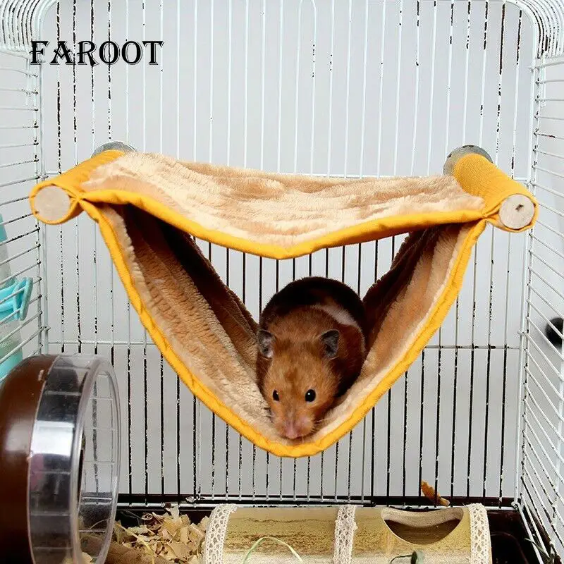 Двухслойная дышащая Подвеска для хомяка кровать Шиншилла гамак сетчатая клетка