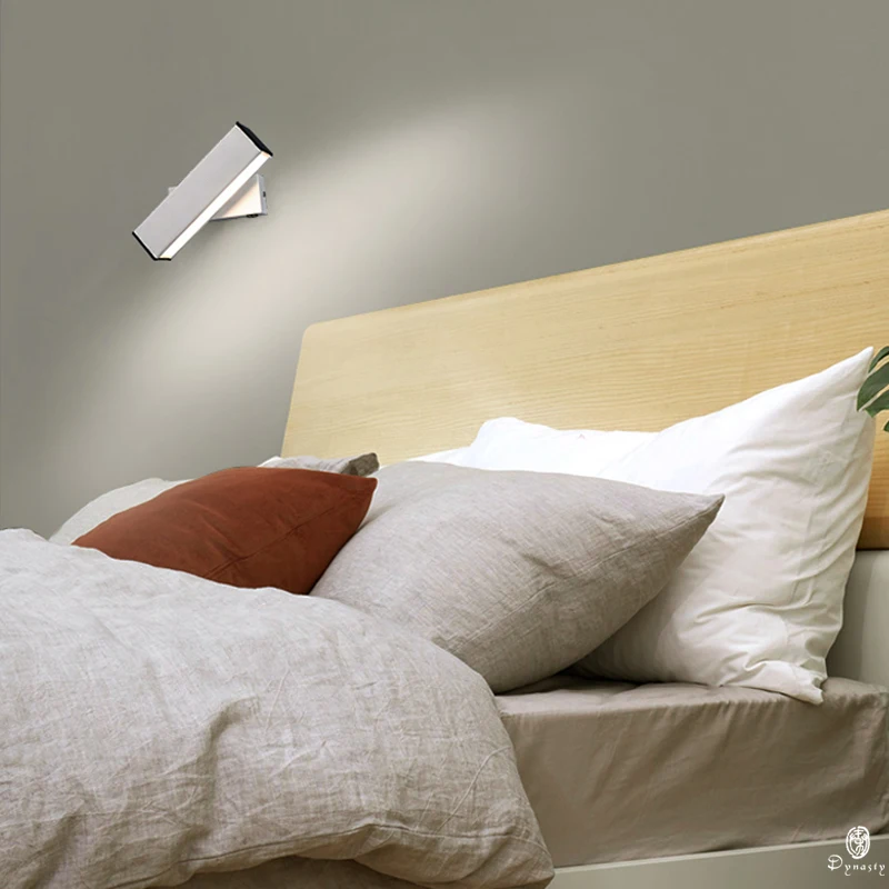 Новый Европейский настенный светильник светодиодный алюминиевый прикроватный