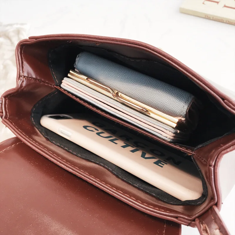 

Women's Bag, 2021, Brand, Designer, Pu Leather, Fashion, Versatile, Portable, Straddle, Solid ColorOne Shoulder Pocket