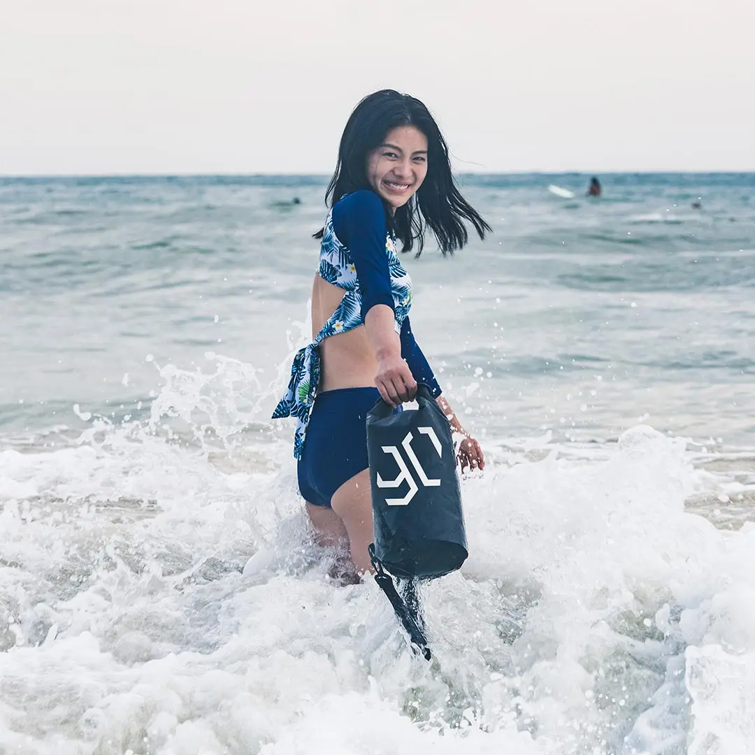 90 Fun Outdoor Waterproof Portable Bucket Bag Women Men 10L Capacity Beach Surfing Travel Shoulder Crossboby 2019 | Багаж и сумки