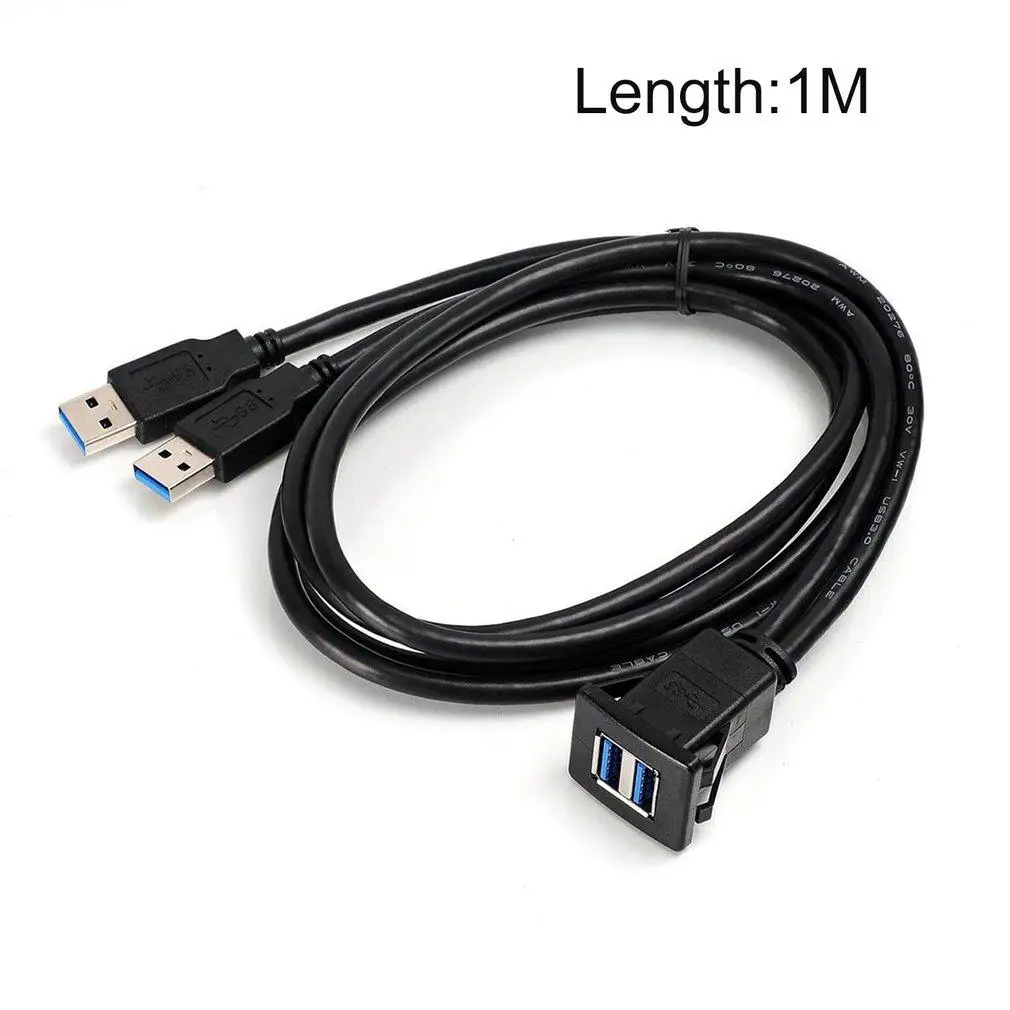 

Waterproof USB3.0 Data Cable Auto Flush Mount Male to Female Extension Cord SD