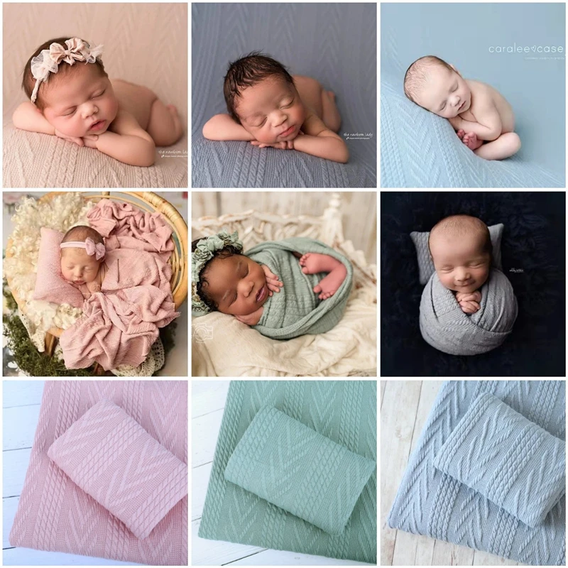 Newborn Photography Props Accessories Baby Wrap Backdrop Studio Newborn Baby Photo Props Stretch Wrap Cloth Background Blanket