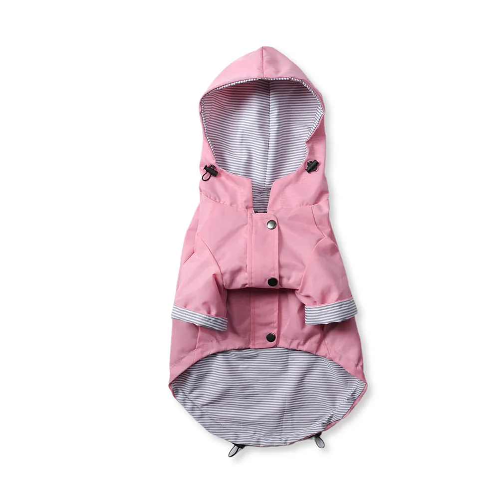 Pet Dog Raincoat Windproof and Rainproof Yellow Puppy Hoodies Jacket Multi-size Suitable for Large Medium Small Clothes |