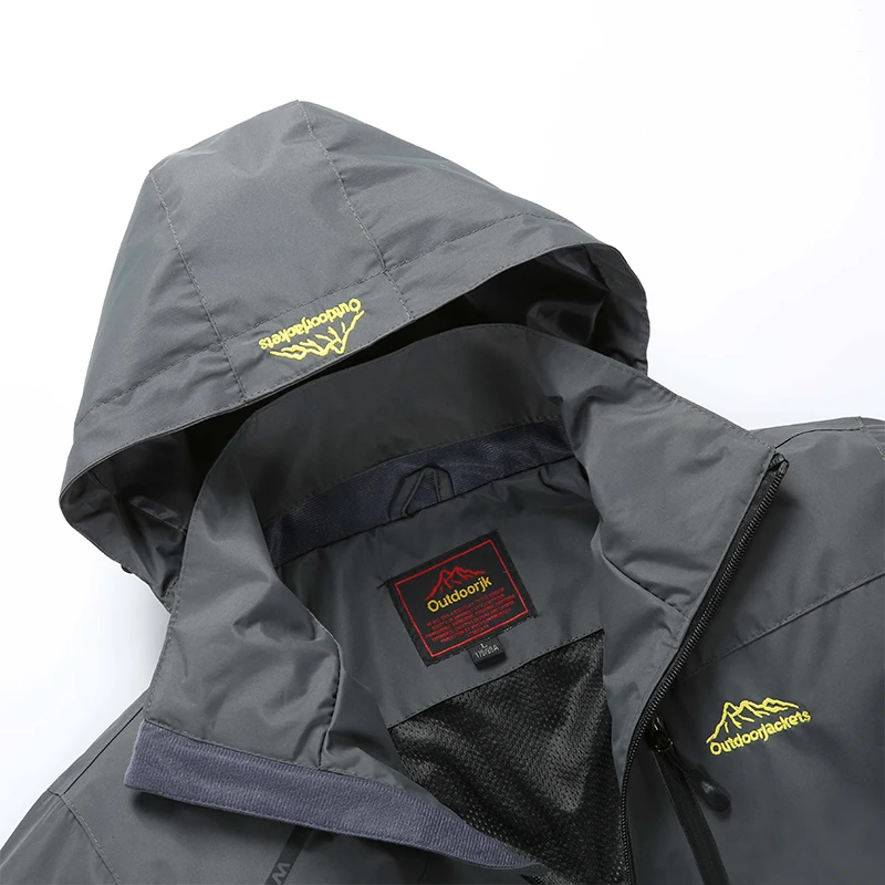 Ветровка мужская с капюшоном Повседневная дышащая куртка бомбер в стиле