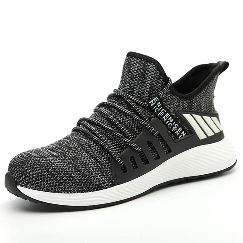 Steel Toe Work Shoe Men Women Trainer Shoes Puncture-Proof Safety Sneakers Light Breathable Industrial &amp Construction | Безопасность