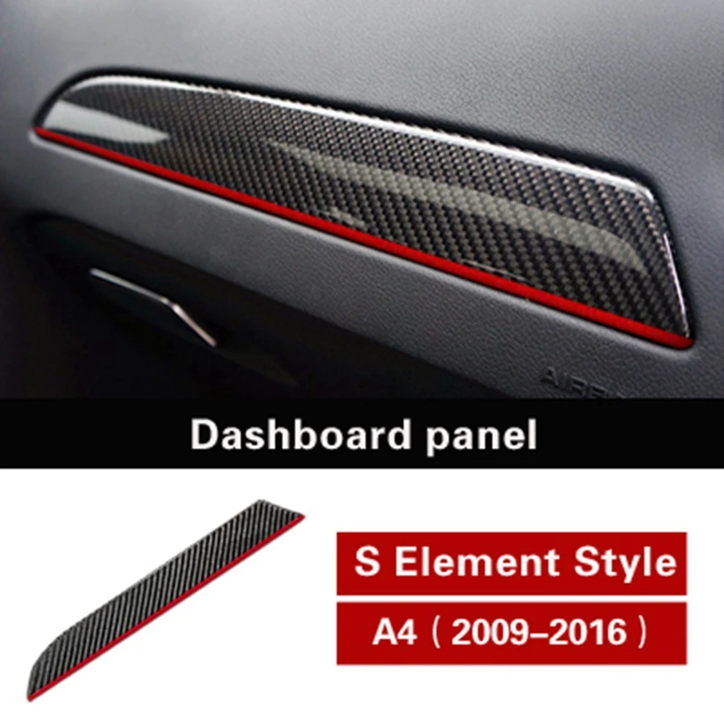 

Car Interior Center Control Dashboard Trim Strip Dashboard Center Control Panel Cover for - A4 2009-2016