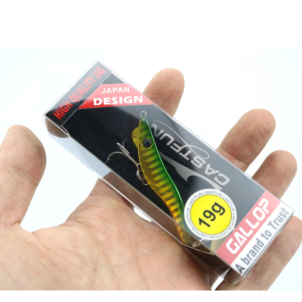 

CASTFUN Metalmaru 13g 19g 28g 40g Lead Shrimp Shape Metal Jig Fishing Lure Saltwater Fishing Bait Shore Jigging