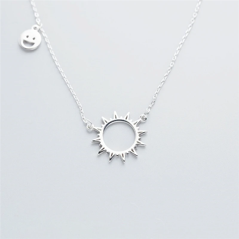 Женское ожерелье с подвеской в виде смайлика|Подвески| |