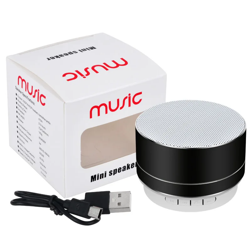 Перезаряжаемый портативный Bluetooth динамик мини беспроводной музыка аудио TF USB AUX
