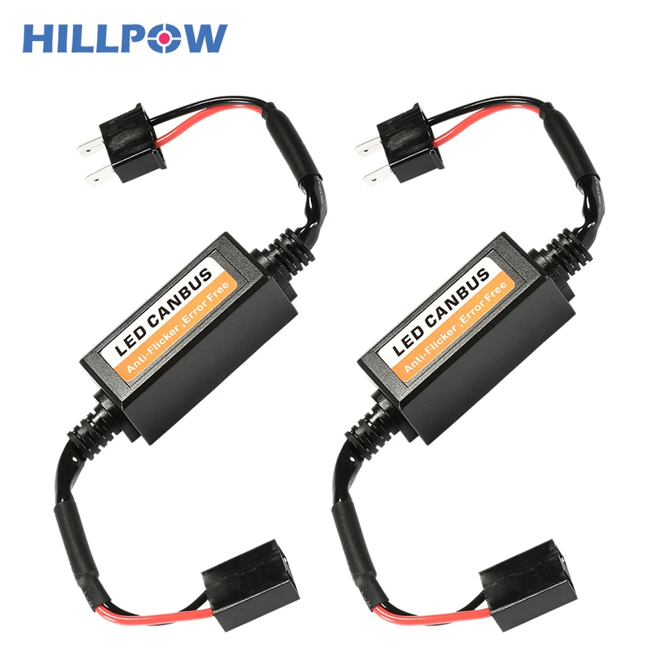 2 шт. светодиодный Canbus Ошибка декодера Бесплатная для лампы Фар H4 H7 H1 H11 9006 9007