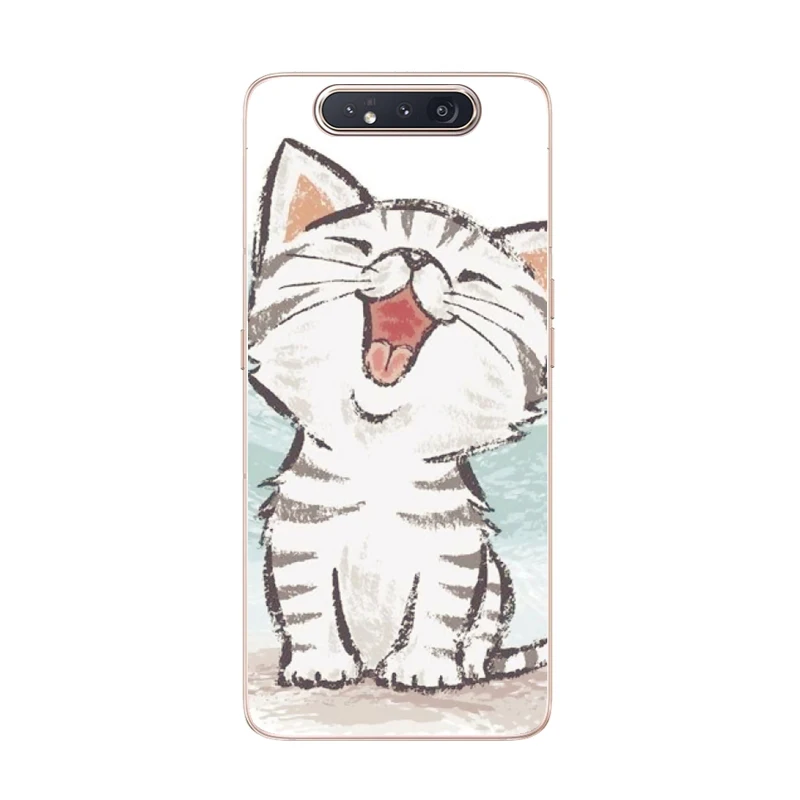 Силиконовый чехол для Samsung A80 мягкий чехол-накладка из ТПУ Galaxy A 80 A805 SM-A805F A805F |