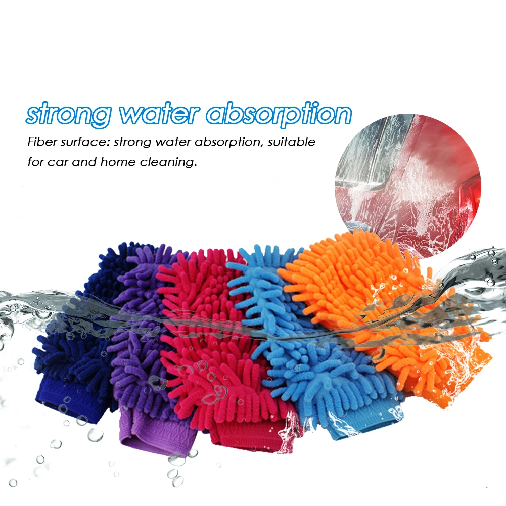 

Hot Coral Velvet Car Washing Gloves Car Washing Tool Cleaning Cloth Coral fleece car wash gloves Car wash tools Dropshipping