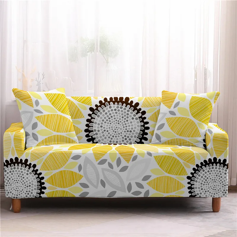 

Xmas Vivid Flower Stretch Sofa Slipcover Elastic Floral Wrap All-Inclusive Couch Cover Sofa Cover for Living Room 1/2/3/4 Seater