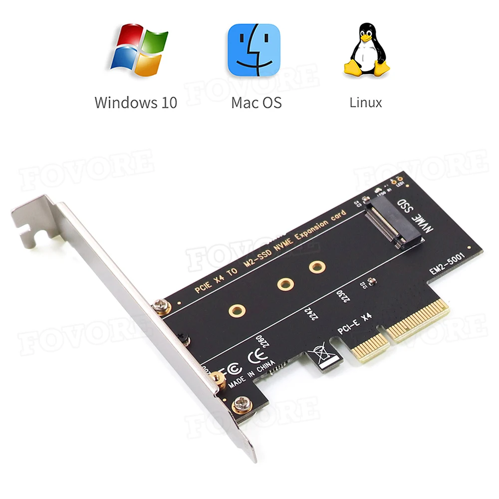Плата PCIE к M2 адаптер PCI Express 3 0x4 NVME SSD для сбора данных поддержка 2230 2242 2260 2280 M.2 |