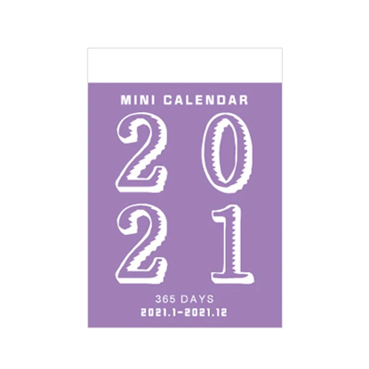 

2021 Retro Mini Desktop Paper Calendar Dual Daily Scheduler Table Planner Yearly Agenda Organizer 365 Days to Do List