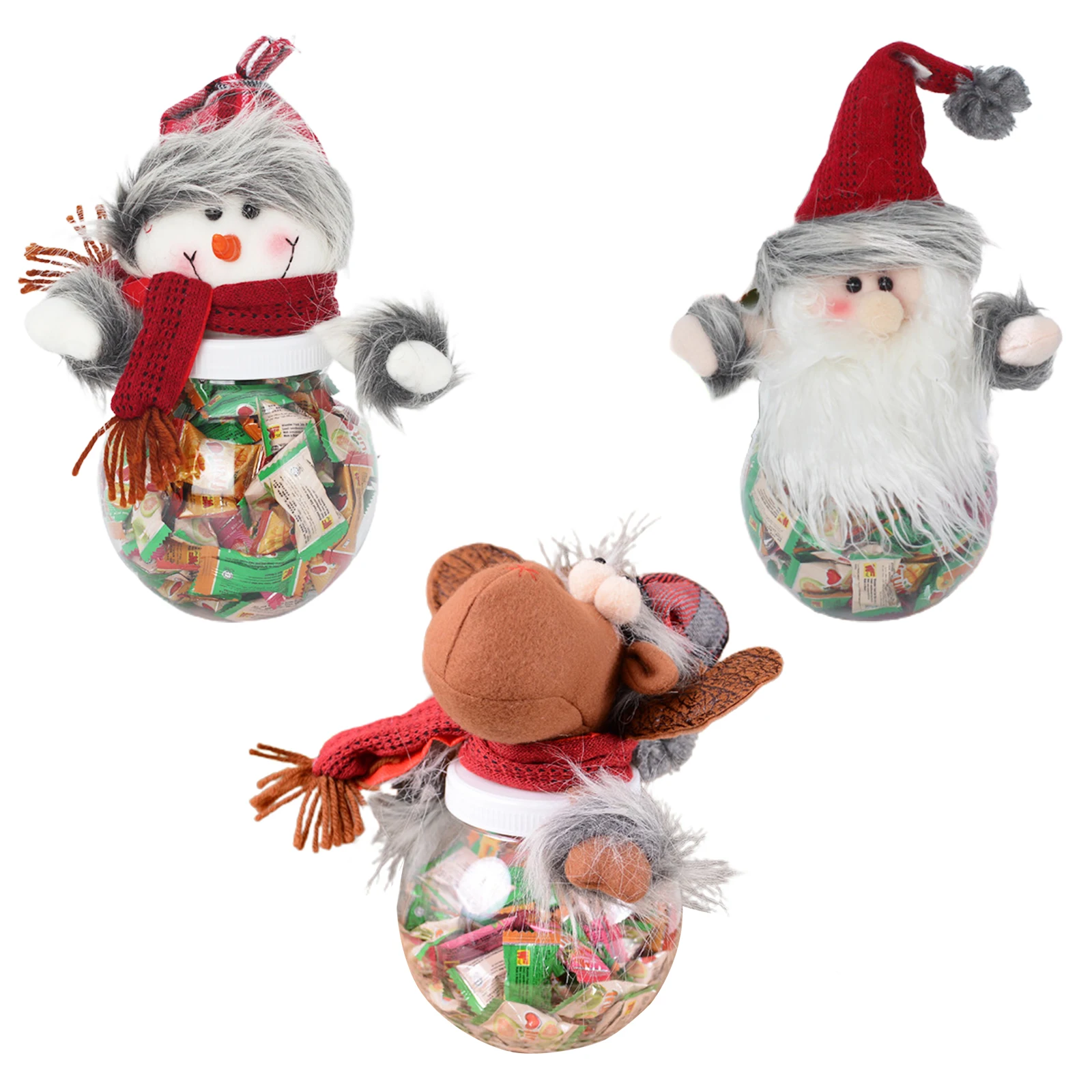 

Christmas Gift Bags Candy Jar Storage Bottle Santa Bag Sweet Christmas Candy Bag Boxes Child Kids Gifts New Year 2022 Navidad
