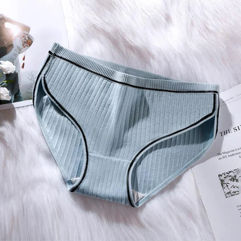 

Women Sexy Cotton Briefs Waist Hollow Panties Mid Waist Seamless Soft Lingerie Underwear Comfortable Underpants Plus Size 2021